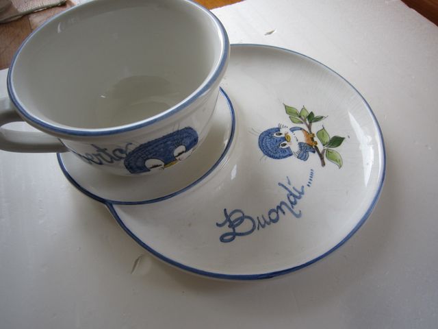 tazzona con nominativo dipinto a mano Alberto