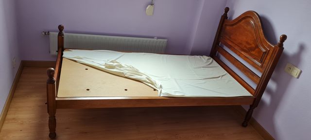 CAMA DE MADERA 90 cm