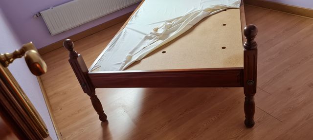 CAMA DE MADERA 90 cm