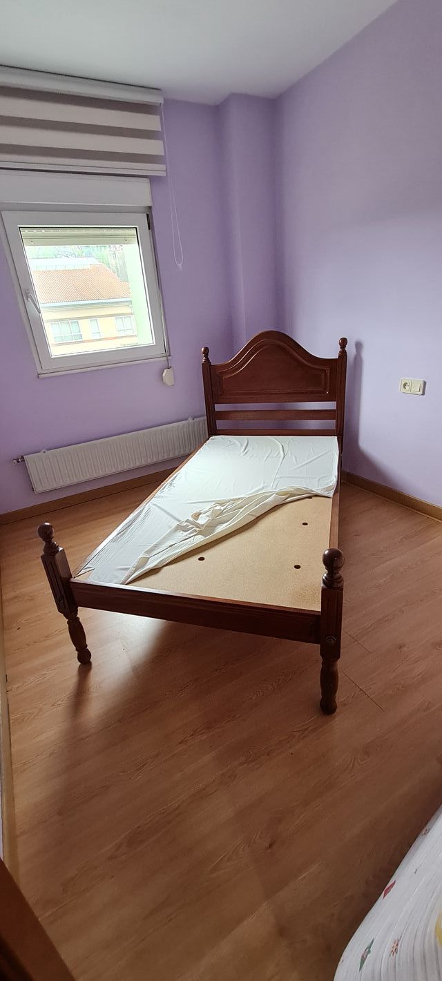 CAMA DE MADERA 90 cm