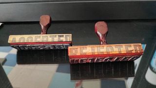 sellos vintage antiguos usados en ingles