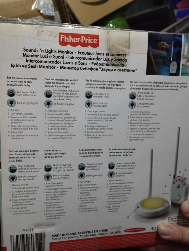 Vigila bebés luz y sonido