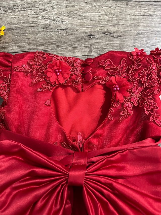 vestido rojo elegante