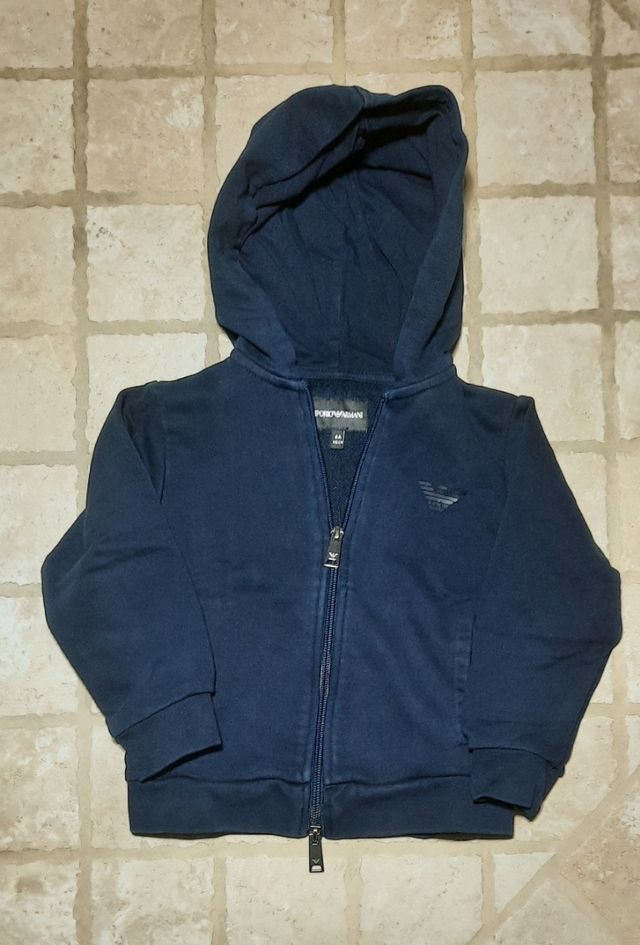 Felpa blu Emporio Armani bambino 4 anni