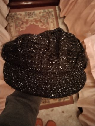 Gorra lana negra 