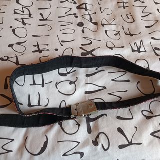 Cinturón flores pana vintage