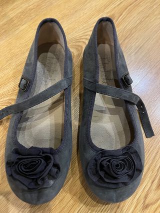 bailarinas gris talla 31