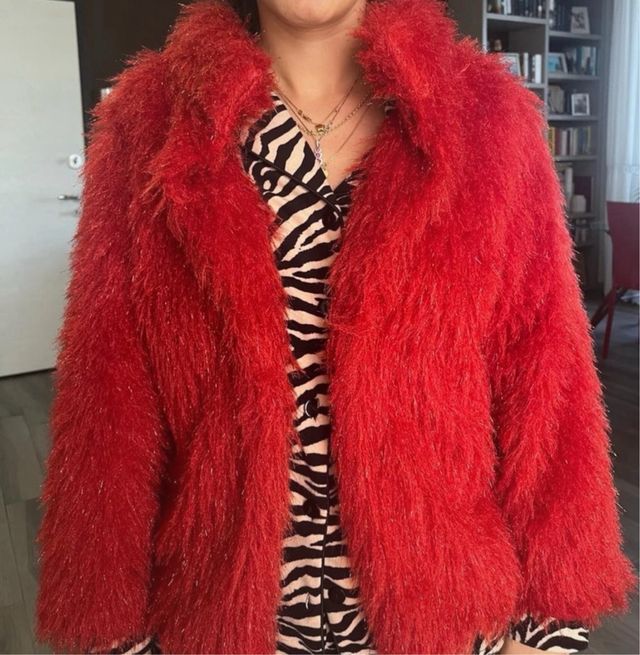 Eco pelliccia rossa Siste’s taglia S