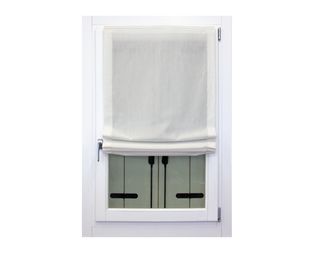 N. 2 Tende semi-opache bianche 202 x 49+bacchette