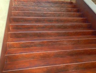 HORMIGÓN IMPRESO ESCALERAS