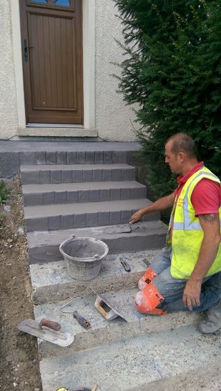 HORMIGÓN IMPRESO ESCALERAS