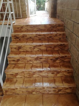 HORMIGÓN IMPRESO DECORATIVO ESCALERAS