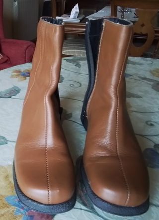 Botines Botas mujer Piel Marrones 36 