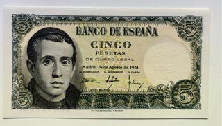 Billete 5 Pesetas 1951 SC- 