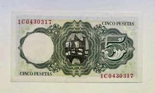 Billete 5 Pesetas 1951 SC- 