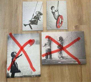 Cuadros lienzos de Bansky