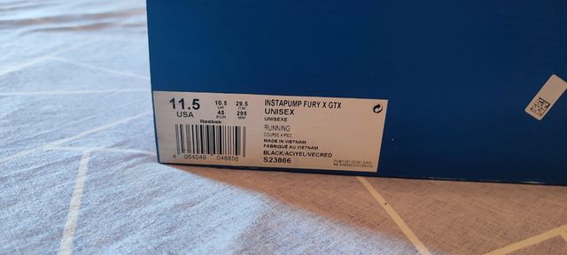 Reebok instapump fury X GTX