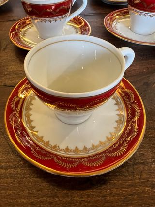 JUEGO DE CAFE PORCELANA SANTA CLARA