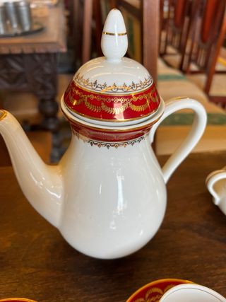 JUEGO DE CAFE PORCELANA SANTA CLARA