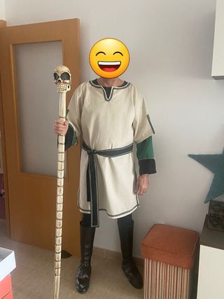 Casaca medieval de hombre,regalo polainas!