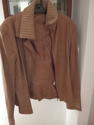 Chaqueta Marrón claro polipiel