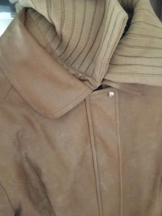 Chaqueta Marrón claro polipiel