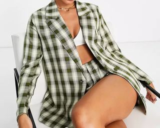 Americana a cuadros nueva Urban Threads by ASOS