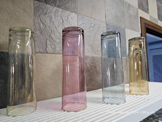 6 Vasos de tubo