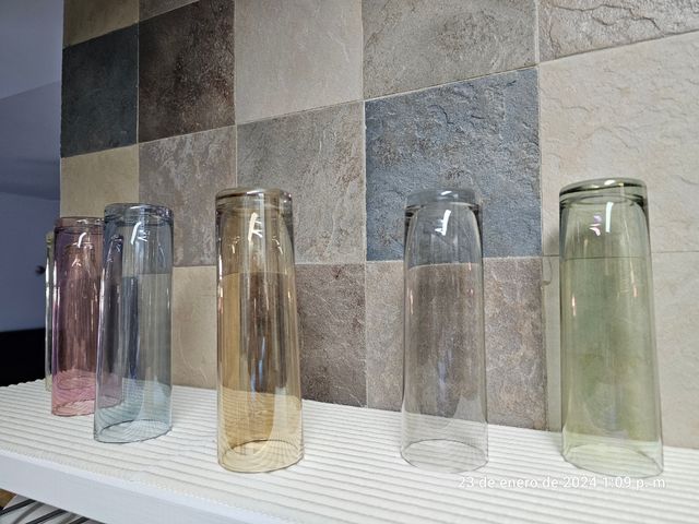 6 Vasos de tubo