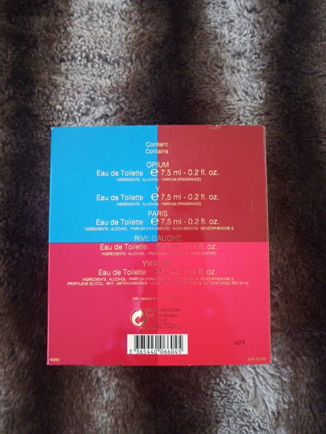 Cofre miniaturas Yves Saint Laurent.