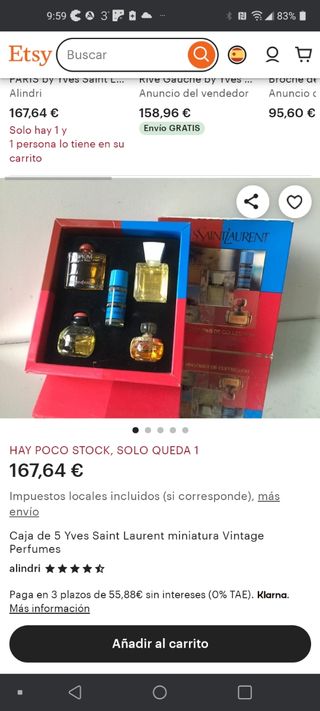 Cofre miniaturas Yves Saint Laurent.