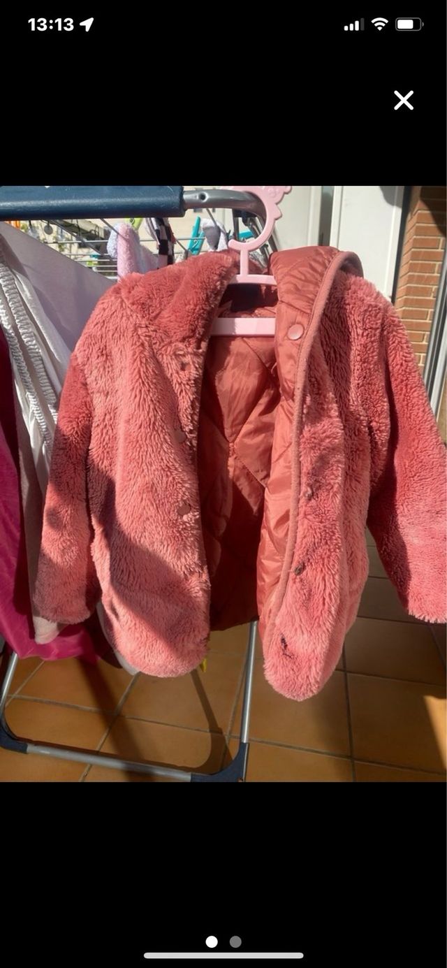 Lote dos chaquetas de pelito talla 3/4