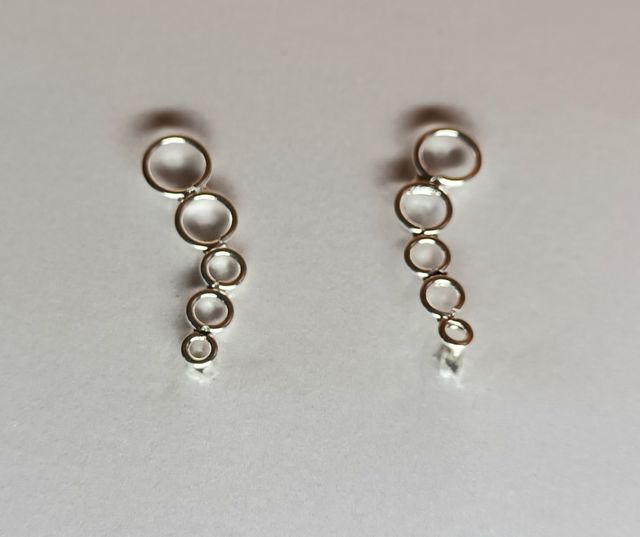 Pendientes trepadores de plata925