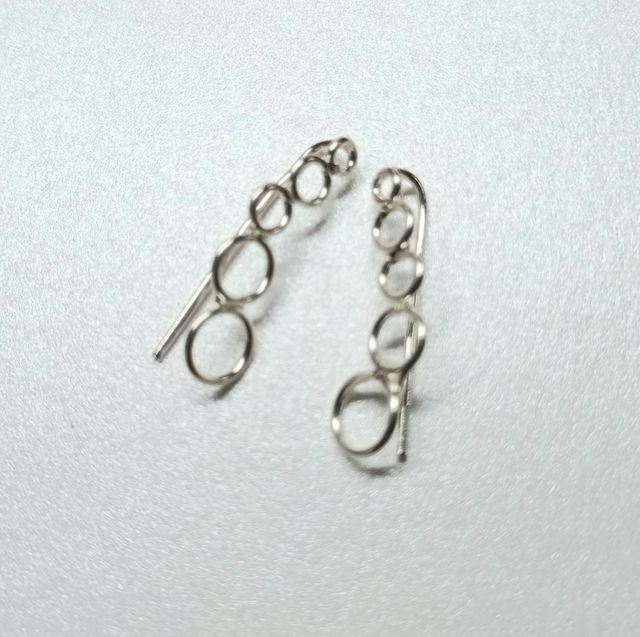 Pendientes trepadores de plata925