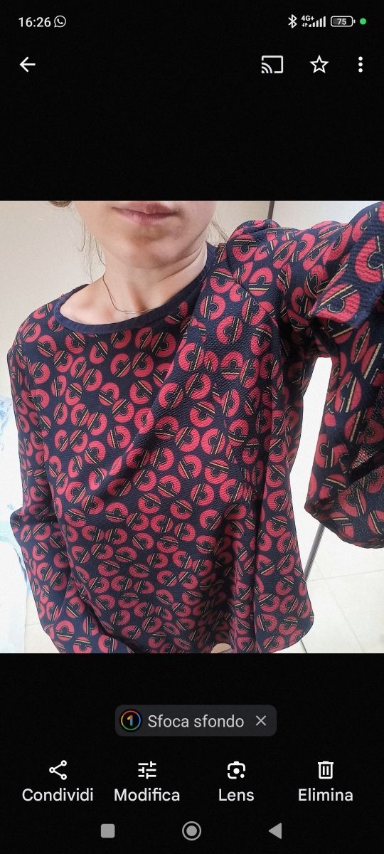 Blusa leggera fantasia