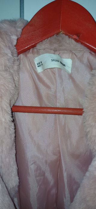 Abrigo pelo rosa 