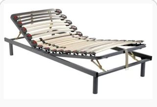 Cama articulada manual con colchon biscolatex