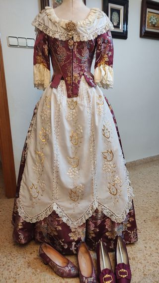 Traje fallera Niña/Adol.(CANCAN y HUECADOR GRATIS