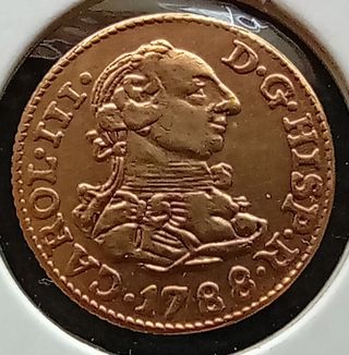 RÉPLICA de 1/2 Escudo 1788 Carlos III