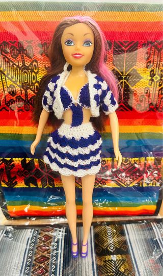 lote de muñeca tipo barbie 👗💋🧣👠💐