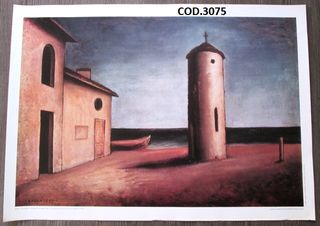 Poster pubblicitario C.CARRA' - DOPO IL TRAMONTO