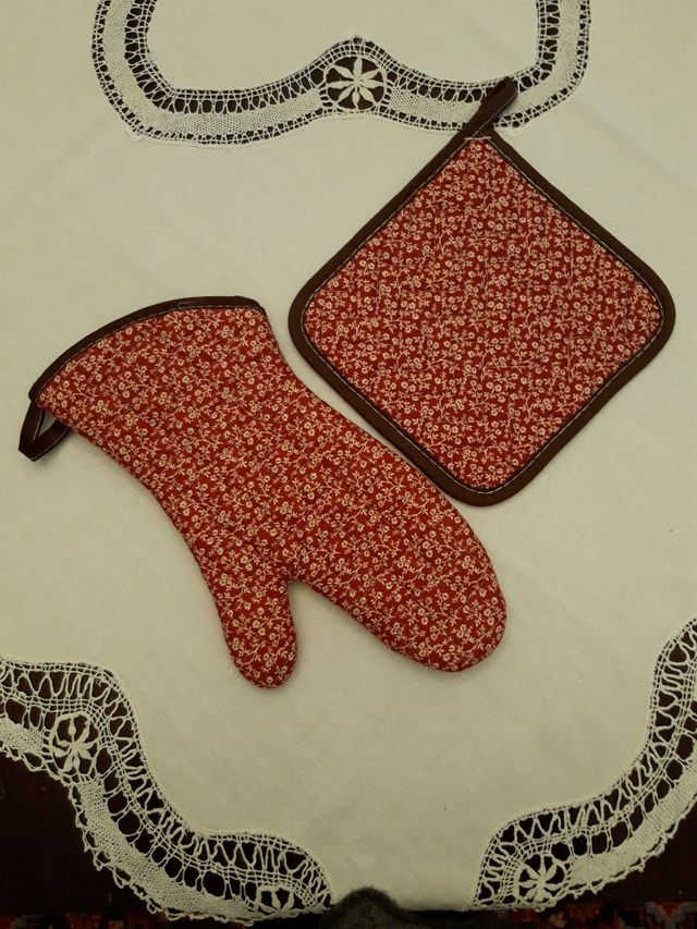 Set guanto e presina 