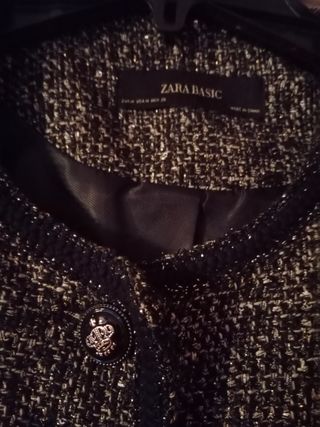 Chaqueta tweed Zara Talla M 38