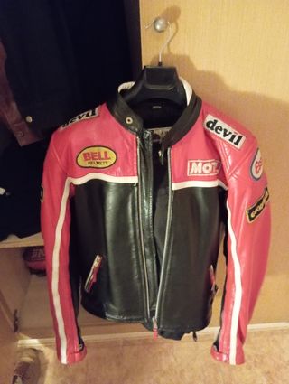 Chaqueta piel moto