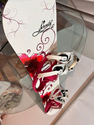 tabla snow 1,50 con fijaciones y funda