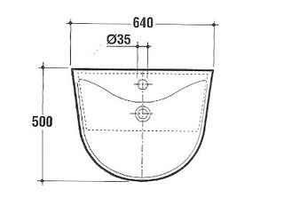 Lavabo semincasso Ideal Standard Diagonal T0840