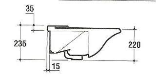 Lavabo semincasso Ideal Standard Diagonal T0840
