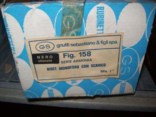 Set rubinetti GS Armonia nero-ottone