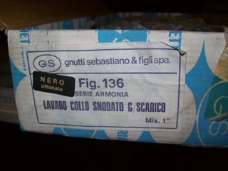 Set rubinetti GS Armonia nero-ottone