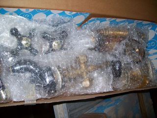 Set rubinetti GS Armonia nero-ottone